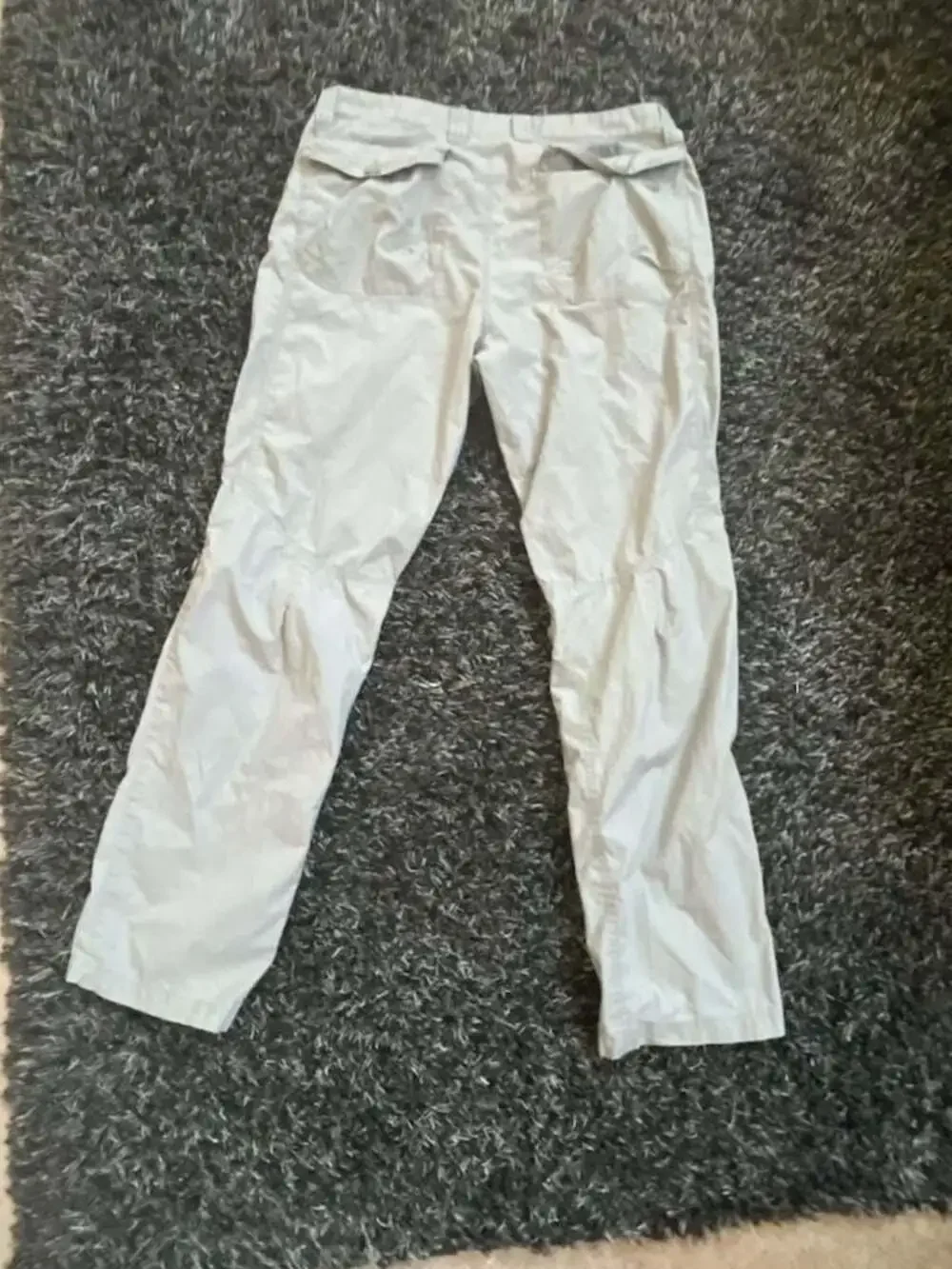 Armani Exchange Men's Beige Utility Cargo Pants